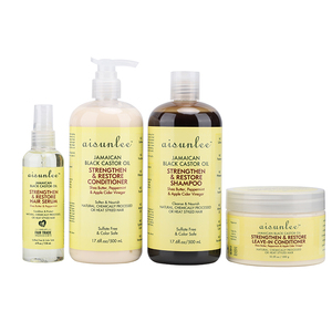 Champú en Gel de Aceite de Ricino Negro Orgánico Sin Sulfatos, Set de Cuidado Capilar Nutritivo y Reparador para Fortalecer el Cabello - Product Image 1