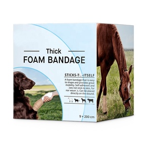 Curativo Adesivo Reutilizável de Espuma para Feridas de Animais para Cavalos e Cães, Sem Látex, Curativo Veterinário Ajustável - Product Image 3