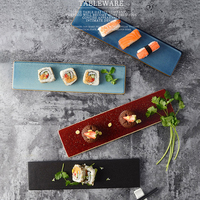 Vaisselle Rectangle Pierre Steak Sushi Plaque Assiettes Japonais Restaurant Sushi Plaques