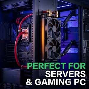 Radiador de Cobre OC-CRT48H5-65R de 480 mm T2 y 65 mm de Espesor |   Refrigeración por Agua para GPU de Servidor de IA, Estaciones de Trabajo y Servidores HPC Montados en Rack - Product Image 1