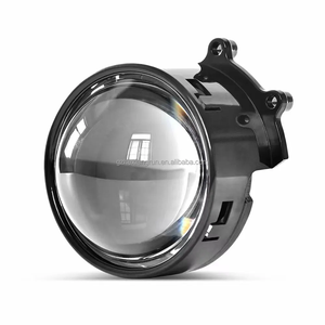 Lentille de phare de projecteur automobile avec œil de <span class=keywords><strong>démon</strong></span> DIY - LED Angel Eyes multicolores personnalisables contrôlées par application - Product Image 1