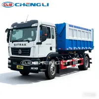 Camion benne à bras de levage abordable de 18 tonnes avec conteneur amovible de 16 m³ pour le transport de déchets de démolition