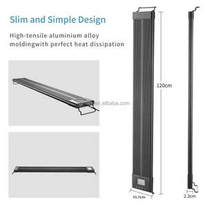 Barra de soporte de luz <span class=keywords><strong>Led</strong></span> para <span class=keywords><strong>acuario</strong></span> de agua dulce, lámpara LCD de aluminio de espectro completo de 12-55 pulgadas para tanque de peces - Product Image 3