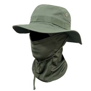 Couvre-chef de camouflage extérieur d'été pour la randonnée, le camping et la pêche avec <span class=keywords><strong>masque</strong></span> <span class=keywords><strong>chirurgical</strong></span> de protection solaire intégrale. - Product Image 6