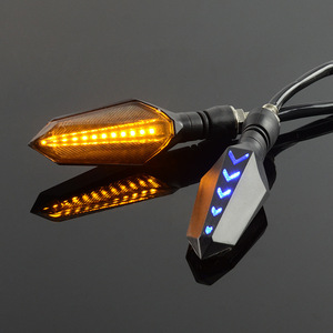 Clignotants LED bleus gauche et droit Mocell pour moto, remplacement pour CBR600RR 2003-2006 SL-067-L8 (2 lentilles) - Product Image 3