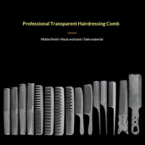Peine de Cristal Transparente para Cortar el Cabello, Peine Profesional para Barberos, Peine de Cola Puntiaguda Ultrafino - Product Image 3