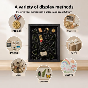 Caja <span class=keywords><strong>de</strong></span> Exhibición <span class=keywords><strong>de</strong></span> Arte 3D con Botella Rota, Marco <span class=keywords><strong>de</strong></span> Resina Epoxi Hecho a Mano, para Botellas <span class=keywords><strong>de</strong></span> Vino, Whisky y Recuerdos - Product Image 4