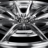 Jantes forgées monobloc personnalisées XINLAI 19-21 pouces, finition argent brossé, 10 branches évasées, 5x112 5x120 pour Audi BMW Tesla