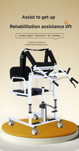 Chaise de transfert de patient à levage hydraulique médical pour personnes handicapées, capacité 200 kg, équipement de sécurité pour salle de bain, marque WCHT - Product Image 3