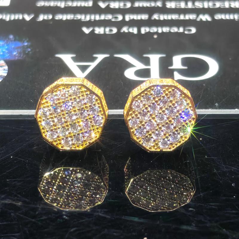 Hot Sale Hip hop Moissanite Stud