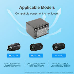 VW-VBT380 аккумулятор 3,6 В 3900 мАч VWVBT380 для HC-V110 HC-V130 HC-V160 HC-<span class=keywords><strong>V180</strong></span> HC-V201 HC-V250 HC-V380 V380K камеры - Product Image 4