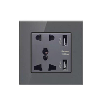 Cargador de Corriente Universal SUMMAO con 2 Puertos USB, Enchufe de Pared CA 110-250V para EE. UU., Reino Unido, UE y Australia, para Teléfonos Móviles