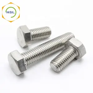 HSL motorcycle spare parts hex head titanium bolts titanium nuts and bolts for M6 x 20mm