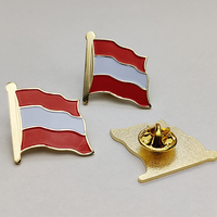 Offre Spéciale Drapeaux Caractéristique Doux Émail Plaqué Or Métal Artisanat Épinglette