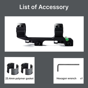 ขาตั้งกล้องแบบปรับได้ BANGBANG สำหรับติดตั้งกล้องเล็งแบบ Cantilever ปรับระดับแนวนอนได้ ถอดประกอบเร็ว สำหรับท่อขนาด 1 นิ้ว/30 มม. ความสูงตรงกลางท่อ 1.4 นิ้ว - Product Image 5