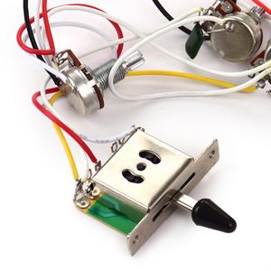 ชุดสายไฟกีตาร์ไฟฟ้า1ชุดเปลี่ยนสาย2โทน1แจ็ค500K สวิตช์สลับ5ทางสำหรับกีตาร์สตราโตแคสเตอร์ - Product Image 4