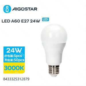 Lampadina LED Aigostar A60 E27 24W 3000K bianco caldo per retrofit e aggiornamento - Product Image 1
