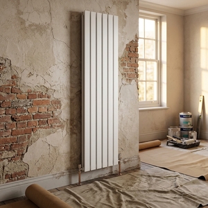 Radiador de Diseño Vertical Radbliss, 1600 x 408 mm, Gris, Doble Altura, Eléctrico, de Piso, Compacto, Doble Zona, Lámina de <span class=keywords><strong>Aluminio</strong></span> - Product Image 3