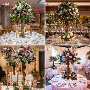 LEDA Suministros para Bodas, Centro de Mesa Desmontable con Arreglo Floral, Soporte de Tronco de Árbol, Bola de Flores para Eventos - Product Image 6