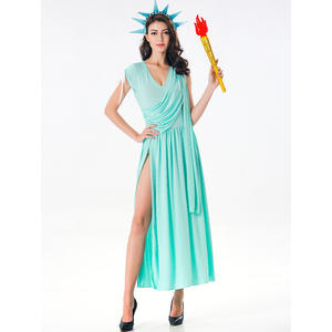 Disfraz de estatua americana de la libertad, juego de Halloween, estatua de diosa griega, vestido - Product Image 3
