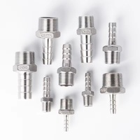 Raccord de tuyau en acier inoxydable à filetage mâle, en Stock, raccord moulé SS316 SS304 NPT BSPT mamelon de tuyau hexagonal