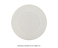 Nouveau modèle 2026 – Assiette à steak de luxe en céramique haut de gamme à motif en relief – Pour fêtes et usage domestique, compatible lave-vaisselle, écologique