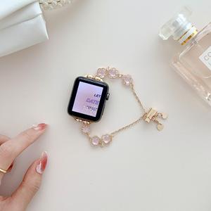 Pour <span class=keywords><strong>Apple</strong></span> Watch8 Metal Band Fashionable pour Iwatch4567SE Woman <span class=keywords><strong>Bracelet</strong></span> - Product Image 2