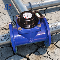 Medidor de Agua de Gran Calibre y Alta Precisión, Hierro Fundido, IP68 MAP10 OEM, Sistema de Distribución de Agua a Gran Escala