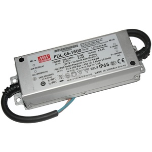 Alimentation à découpage à sortie unique à courant constant Meanwell FDL-65-1800 65W 1800mA avec fonction PFC, certifiée et agréée - Product Image 1
