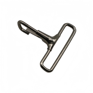 ปลอกคอสุนัขตะขอเกี่ยวแบบหมุนได้ทำจากโลหะนิกเกิลแบบเรียบง่ายสำหรับสายคล้องกุญแจกระเป๋าสายคล้องกระเป๋า - Product Image 1