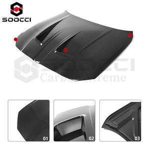 Capot en fibre de carbone sec de type N pour <span class=keywords><strong>BMW</strong></span> M3 G80 G81 M4 G82 G83 Couvercle de soupape de pare-chocs avant Capot ventilé Capots de moteur - Product Image 2