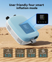 Compresseur d'air NEWO U05-B à arrêt automatique, jauge LED réglable 0,3-20 PSI, pompe portable pour tente gonflable, kayak, SUP, bouée