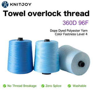 Chine Fil de polyester teint en solution 360D 96F à haute encombrement pour sangles de sac à dos broderie à tricoter haute ténacité écologique - Product Image 2