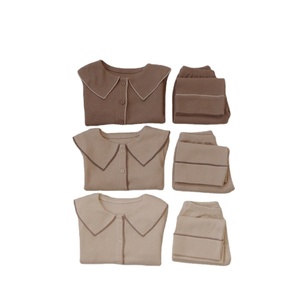 Nuevos Conjuntos de Pijamas Personalizados para Bebés, Sudadera de Manga Larga, Traje para <span class=keywords><strong>Niña</strong></span>, <span class=keywords><strong>Ropa</strong></span> de Bebé Sólida - Product Image 1