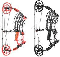 Ensemble d'arc à poulies composite et de flèches à double usage pour le tir à l'arc, avec flèches à billes d'acier, équipement de chasse, de pêche et de tir en extérieur