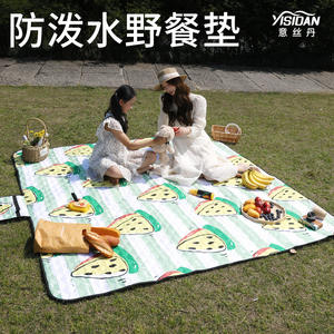 เสื่อปิกนิกยี่ซิดานรูปสี่เหลี่ยมผืนผ้ากันความชื้นกันลื่นเสื่อตั้งแคมป์กลางแจ้งวัสดุโพลีเอสเตอร์พีวีซี - Product Image 2