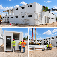 Maison conteneur pliable à montage rapide, logement modulaire pour travailleurs, pour camps de construction, bâtiment préfabriqué, logement