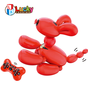 LK 화이트 레드 풍선 Rc 개 장난감 어린이를위한 원격 제어 로봇 개 산책 프로그래밍 가능 춤 대화 형 스마트 개 장난감 - Product Image 5