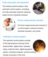 Electro-hydraulic Servo Universal Testing Machine ASTM for Tensile Testing Machine 1000KN High Accuracy 1% 1 Year Warranty