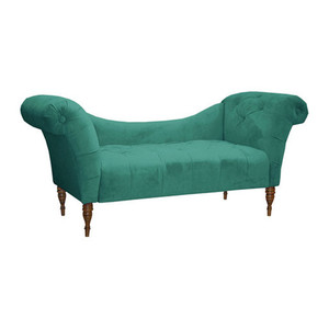 Banc en tissu capitonné pliable à prix modéré, long pouf de rangement pour salon, chambre à coucher et appartement - Product Image 5