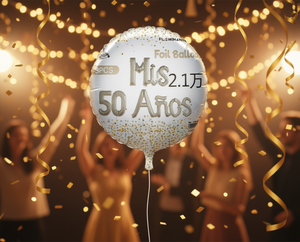 Palloncino in lamina numero 50, decorazione per feste di compleanno per adulti, colore rosa palma - Product Image 2