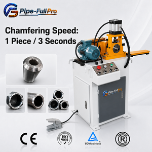 Automatic Single Head Pipe <b>End</b> Chamfering Machine for Steel Pipe Tube Round <b>Bar</b> Chamfering Deburring <b>End</b> Finishing with Fo - Product Image 1