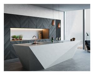 Diseño de gabinete de cocina de madera de chapa de muebles inteligentes de lujo moderno personalizado con Isla - Product Image 3