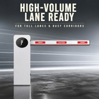 Fournisseur de barrières automatiques 200W DC24V avec télécommande et ouverture rapide en 0,6 seconde pour voies de péage à fort trafic
