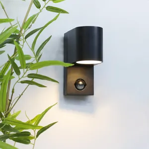 High Quality Aluminium Waterproof IP44 Wall Light Outdoor With Motion Sensor