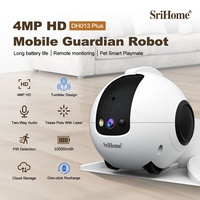 Cámara de Seguridad para el Hogar con Sensor CMOS HD 2K de 4MP, Robot Guardián Móvil con Monitoreo Interactivo, Cámara para Mascotas con IA y Base de Carga