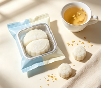 Sachet d'emballage personnalisé en PET/PE à scellage central thermoscellable et résistant à l'humidité pour gâteaux de lune et pâtisseries à la peau de neige