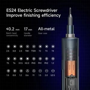 Xinzzaao XZZ <span class=keywords><strong>ES24</strong></span> Juego de destornilladores de precisión de doble par Iluminación LED Kit eléctrico de reparación electrónica recargable tipo C - Product Image 3