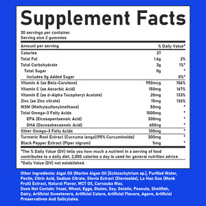 Factory Direct Vaginal Omega 3 Gummies with Total Carbohydrate Support Memory and Focus Support Cognitive Wellness Gummies - Product Image 2