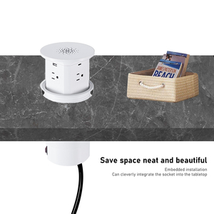 Chúng tôi USB A/C Cổng 65W Sạc Không Dây 1.8M Mở Rộng Dây Bàn Ổ Cắm Với 4 AC Ổ Cắm Lõm Điện Dải - Product Image 5